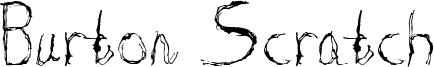 Burton Scratch Font