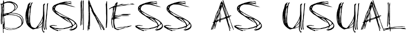 Business As Usual Font