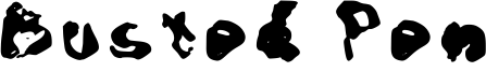 Busted Pen Font