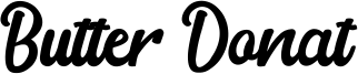 Butter Donat Font