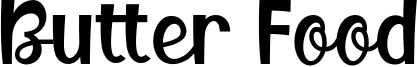 Butter Food Font