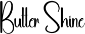 Butter Shine Font