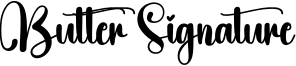 Butter Signature Font