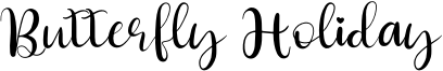 Butterfly Holiday Font