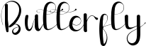 Butterfly Font