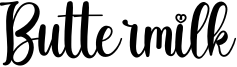 Buttermilk Font