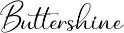 Buttershine Font