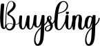 Buysling Font
