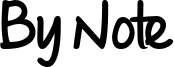 By Note Font