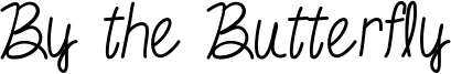 By the Butterfly Font