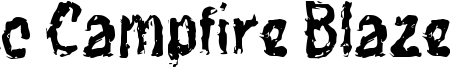 c Campfire Blaze Font