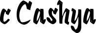 c Cashya Font