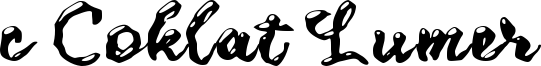 c Coklat Lumer Font