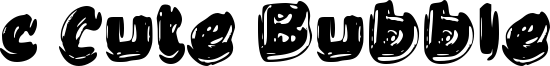 c Cute Bubble Font