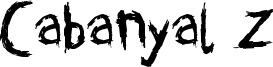 Cabanyal Z Font