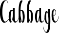 Cabbage Font