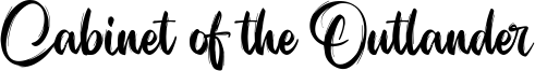 Cabinet of the Outlander Font