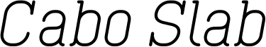 Cabo Slab Italic.otf