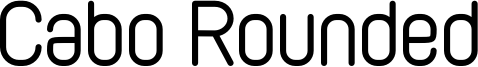 Cabo Rounded Font