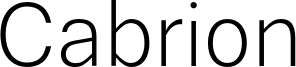 Cabrion Font