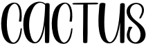 Cactus Font