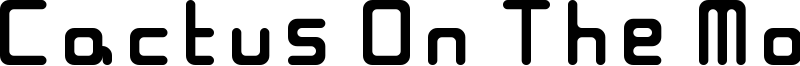 Cactus On The Moon Font