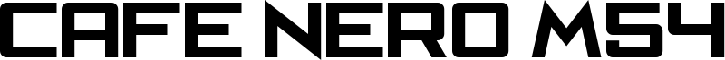 Cafe Nero M54 Font