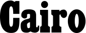 Cairo Font