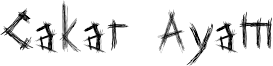 Cakar Ayam Font