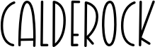 Calderock Font