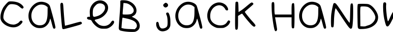 Caleb Jack Handwriting 2021 Font