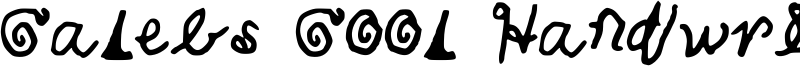 Calebs Cool Handwriting Font