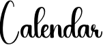 Calendar Font