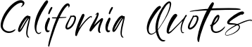 California Quotes Font