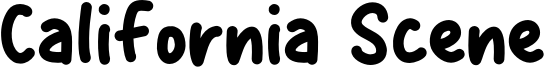 California Scene Font