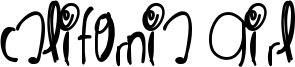 California Girl Font