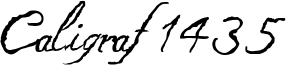 Caligraf 1435 Font