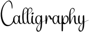 Calligraphy Font