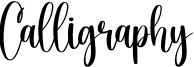 Calligraphy Font