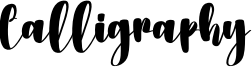 Calligraphy Font