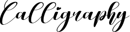 Calligraphy Font
