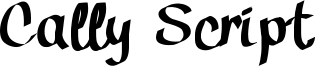 Cally Script Font