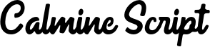 Calmine Script Font