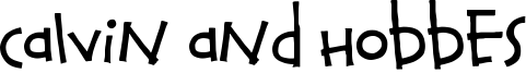 Calvin and Hobbes Font