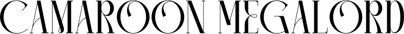 Camaroon Megalord Font