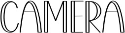 Camera Font