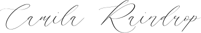 Camila Raindrop Font