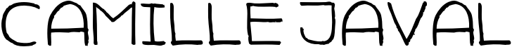 Camille Javal Font