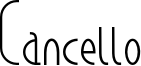 Cancello Font