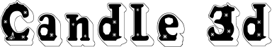 Candle 3d Font